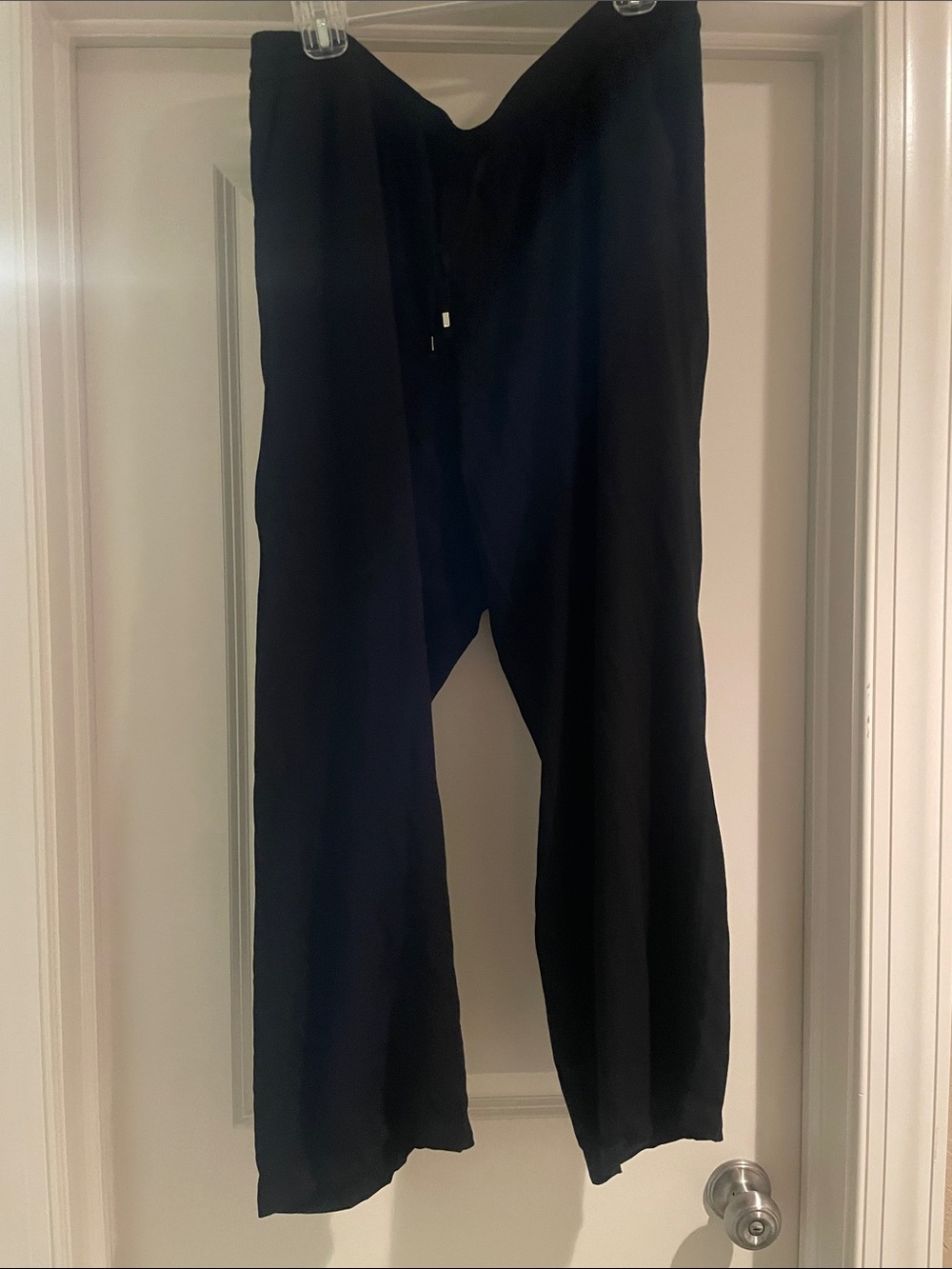 Old Navy Black Wide-Leg Drawstring Trousers